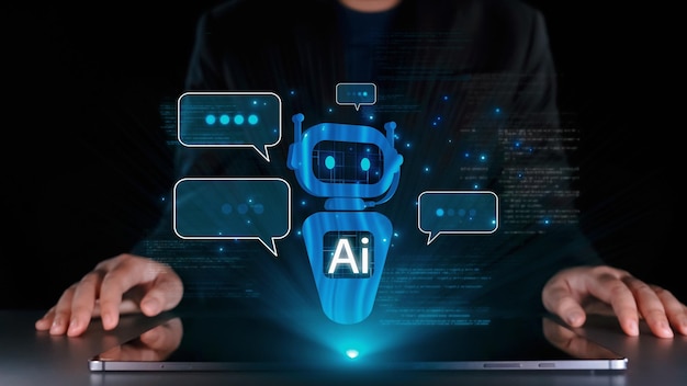 Interaction humaine avec l'assistant virtuel d'intelligence artificielle UUID