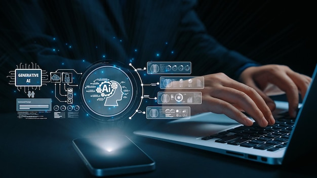 L'interaction humaine avec l'intelligence artificielle Le processus cérébral génératif de l'IA UUID