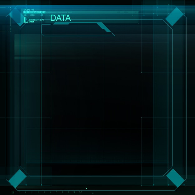 Interface HUD. Conception d'illustration.