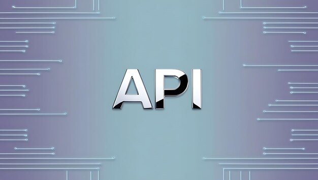 Interface de programmation d'application Technologie moderne Internet et concept de réseautage