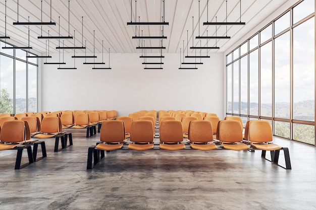 Intérieur de l'aéroport contemporain