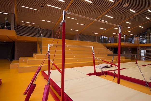 Photo intérieur d'un bâtiment éclairé