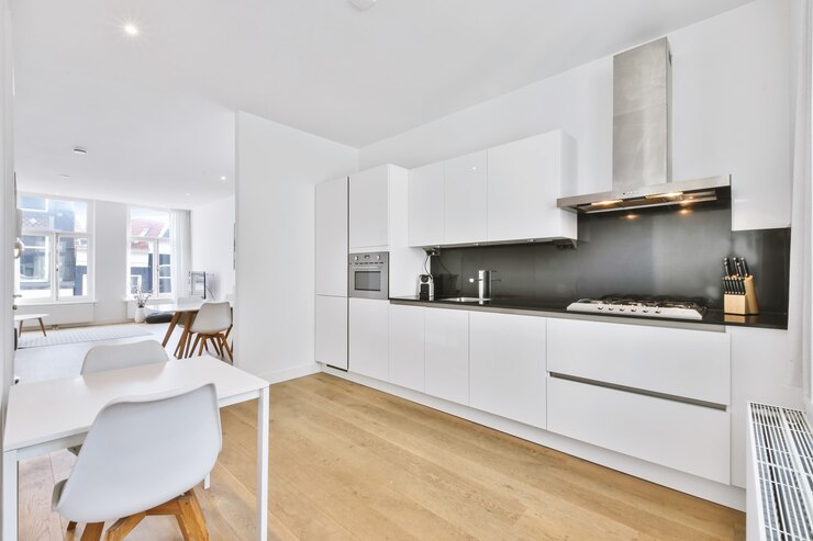Photo intérieur d'une belle cuisine d'une maison d'élite
