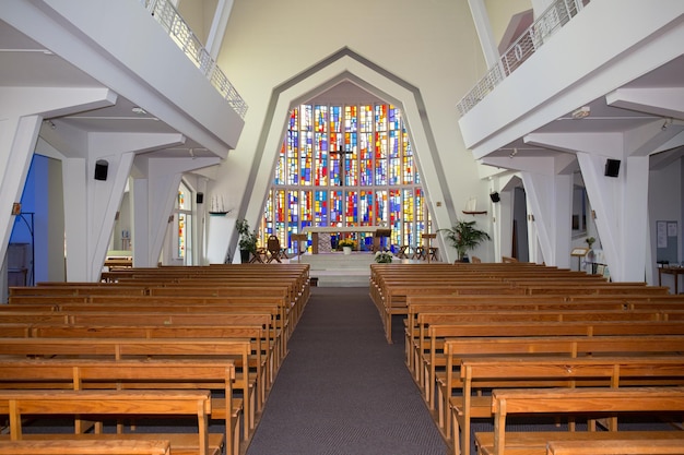 L'intérieur d'une belle église