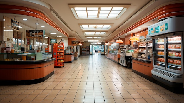 intérieur d'une boulangerie moderne