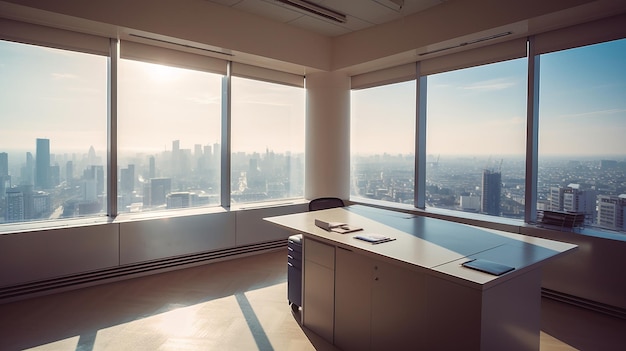 Intérieur de bureau moderne Espace de travail de la société