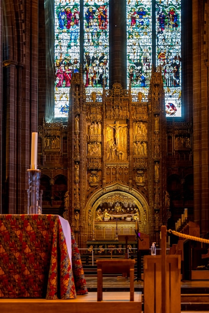 Intérieur de la cathédrale métropolitaine de Liverpool, Liverpool, Merseyside, England, UK