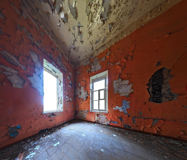 Intérieur de la chambre abandonnée