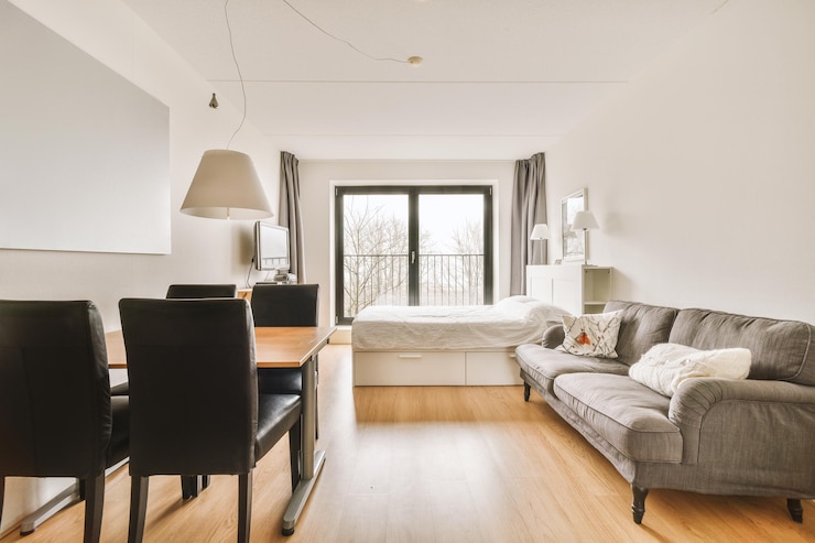 Photo l'intérieur de la chambre à coucher