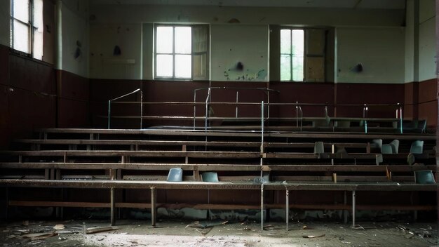 Photo intérieur de la classe de l'école