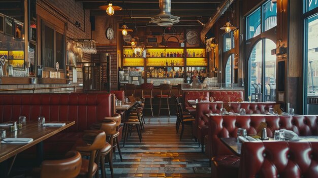 Intérieur du bar vintage