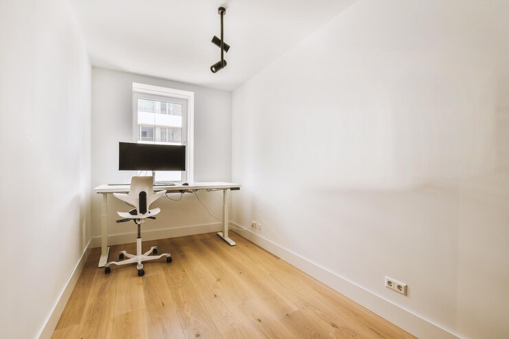 Photo intérieur du bureau à domicile moderne