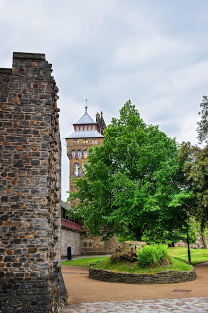 À l'intérieur du château de Cardiff à Cardiff au Pays de Galles du Royaume-Uni. Cardiff est la capitale du Pays de Galles.