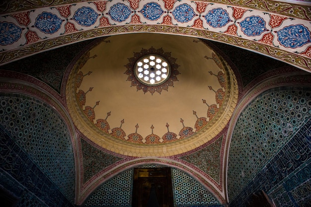 Intérieur du palais de Topkapi à Istanbul, Turquie.