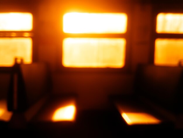 À l'intérieur du train coucher de soleil bokeh fond hd