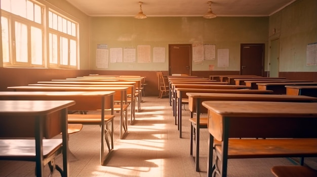 l'intérieur de l'école moderne