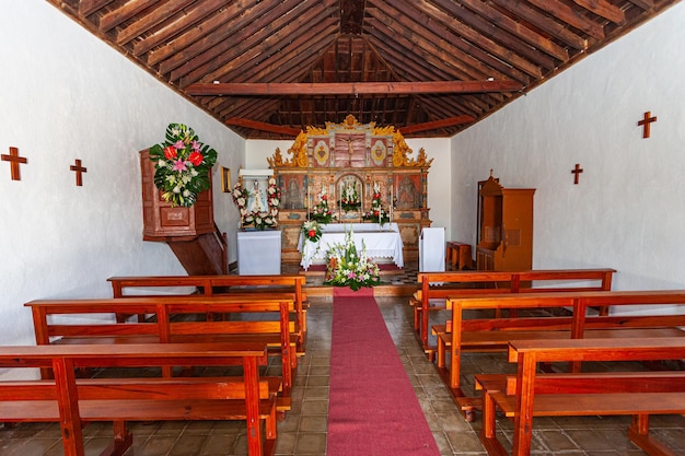 Intérieur de l'église de La Matilla, Fuerteventura, Espagne