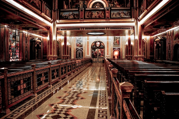 Intérieur de l'église Ð¡optic