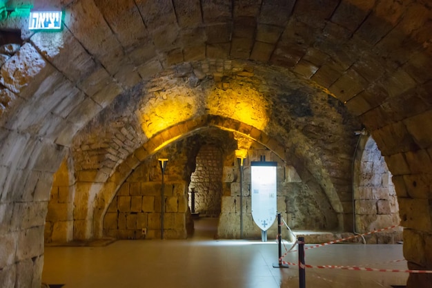 L'intérieur de la forteresse d'Akko