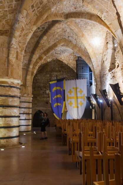 L'intérieur de la forteresse d'Akko