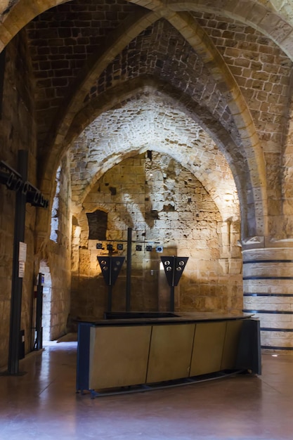 L'intérieur de la forteresse d'Akko