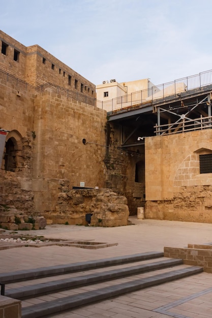 L'intérieur de la forteresse d'Akko