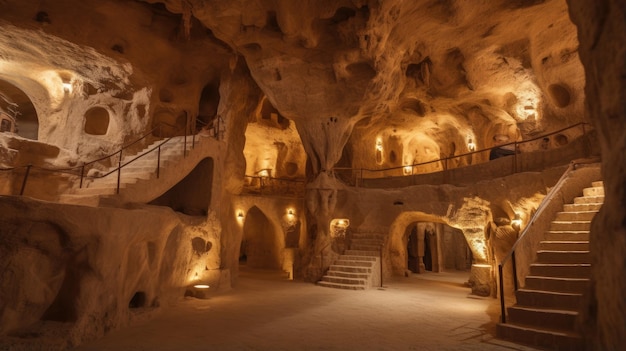 À l'intérieur de la grotte, fond d'écran HD 8K Image photographique