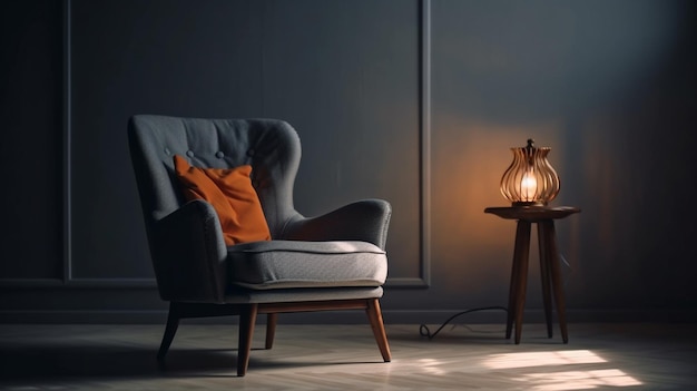 Intérieur de luxe avec sofagenerative ai