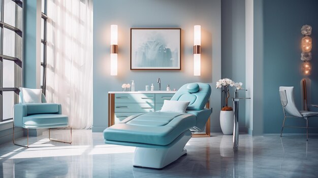 L'intérieur luxueux du spa médical