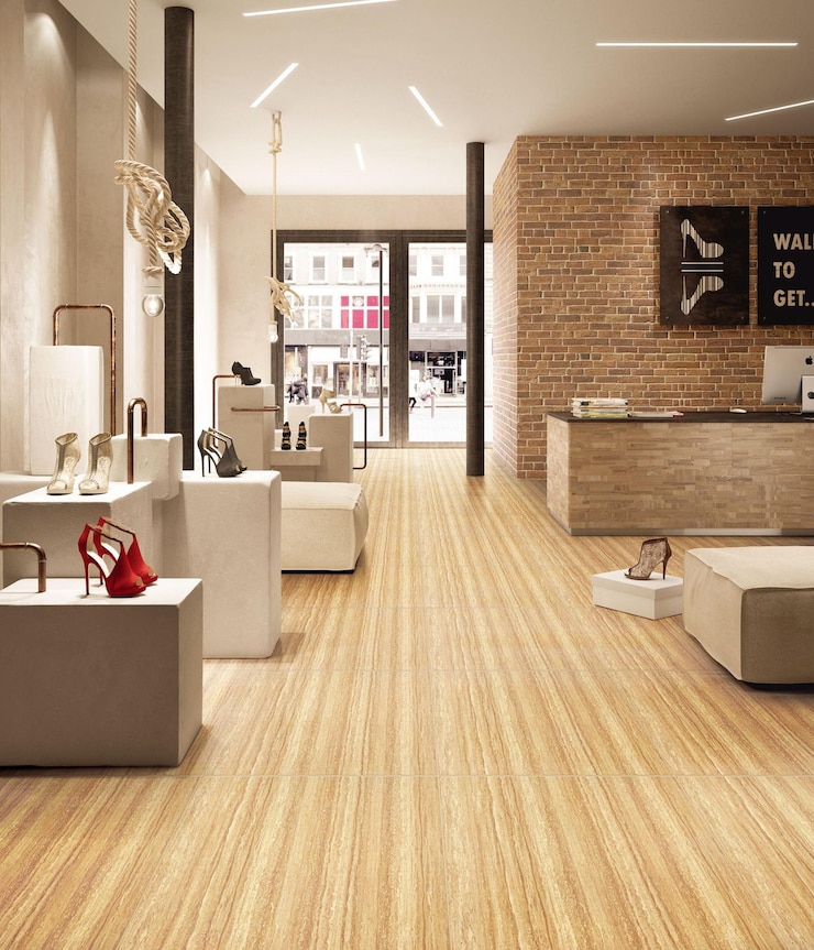 Photo l'intérieur d'un magasin de chaussures moderne