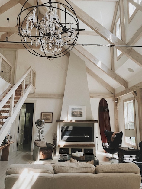 Photo intérieur de maison de luxe dans le salon