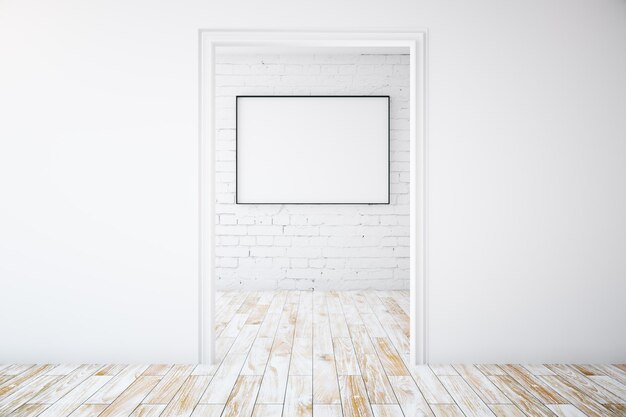 Intérieur minimaliste avec cadre photo