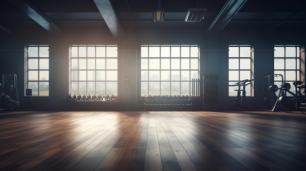 intérieur moderne d'une salle vide avec un sol vide