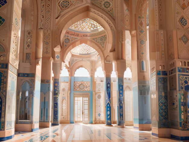 l'intérieur de la mosquée du cheikh cheikh