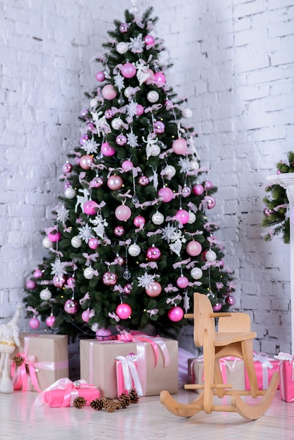 Intérieur de Noël dans le salon