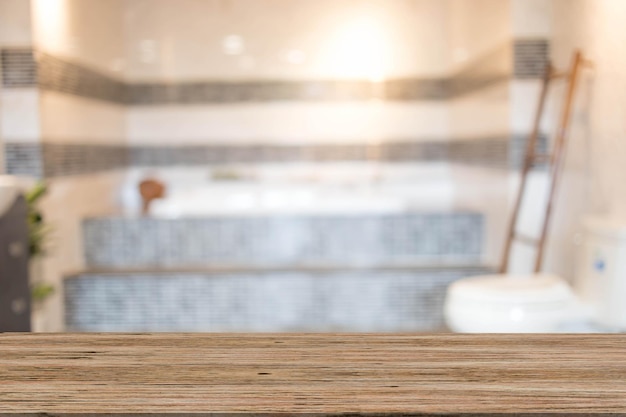 intérieur de la salle de bain flou abstrait pour le fond