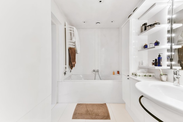 L'intérieur de la salle de bain