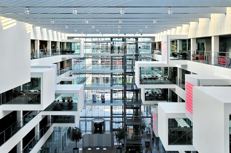 Photo intérieur de l'université contemporaine de copenhague