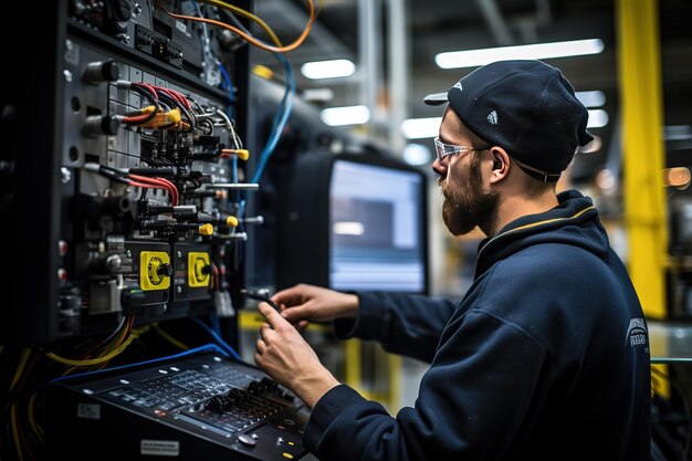 Intérieur d’une usine de construction de machines pour l’industrie lourde