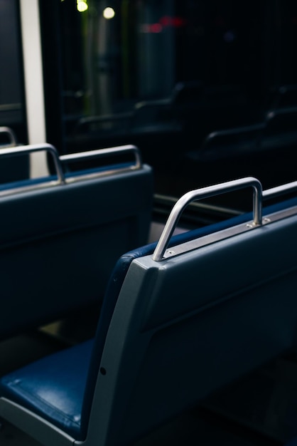 Intérieur de la voiture de métro à Calgary Metro System Canada