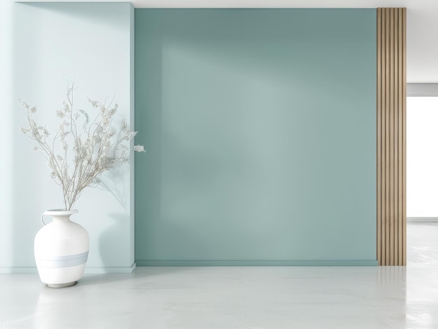 Photo des intérieurs élégants, une composition moderne et minimaliste dans des couleurs propres