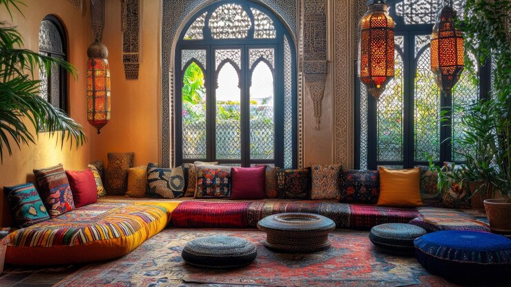 Photo des intérieurs d'inspiration marocaine époustouflants