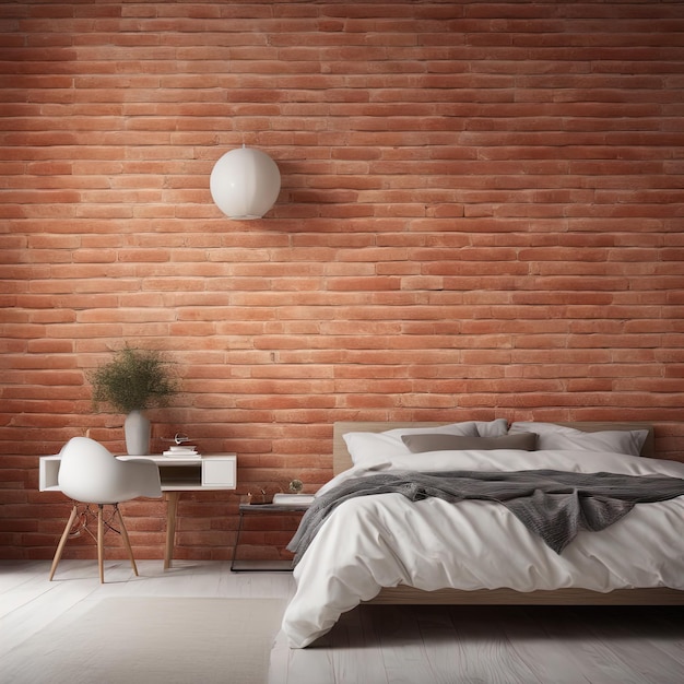 intérieurs lumineux modernes illustration de rendu 3 dchambre moderne et lumineuse avec de grands murs blancs et woo