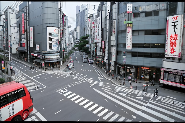 Intersection de Tokyo Japon