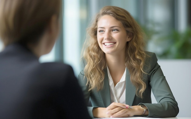 Interview avec un demandeur d'emploi Directrice d'un bureau