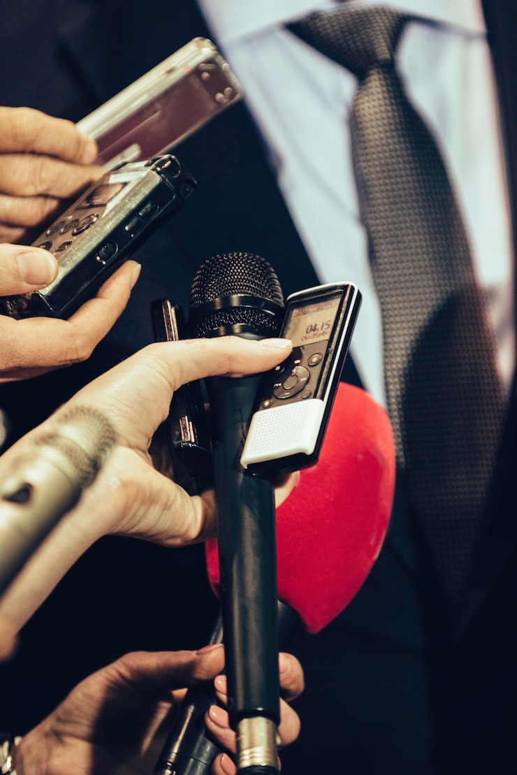 Photo interviewer un homme politique
