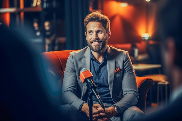 Photo l'intervieweur pose des questions et le candidat répond avec attention évaluer les compétences, l'adéquation au poste et la collaboration potentielle