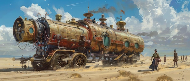 Un inventeur renommé dans un steampunk victorien