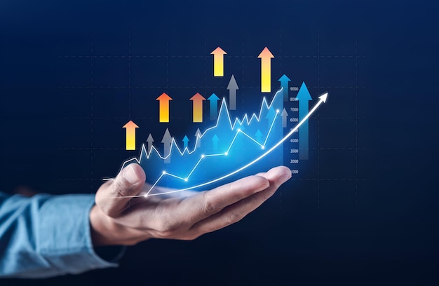 Investisseurs d'affaires achetant des investissements boursiers et analysant les données commerciales analyse des investisseurs avec un graphique boursier à l'écran marché boursier financier