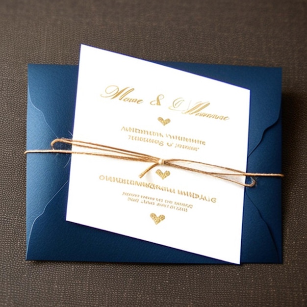 Photo une invitation au mariage